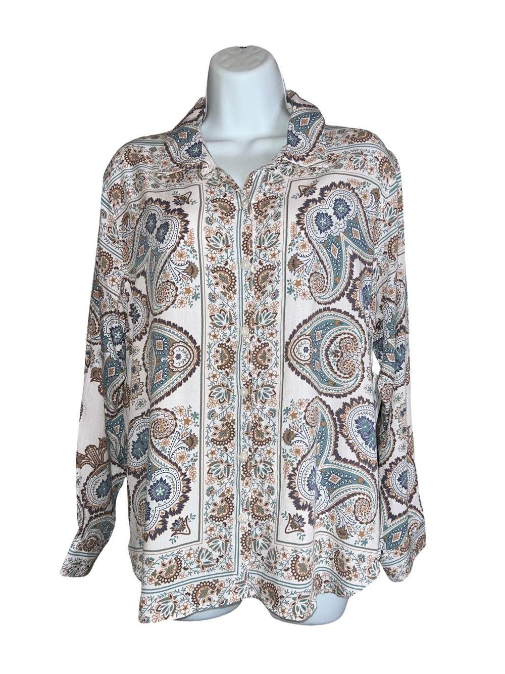 SPLENDID MACKENZIE SHIRT Floral Paisley XS New
